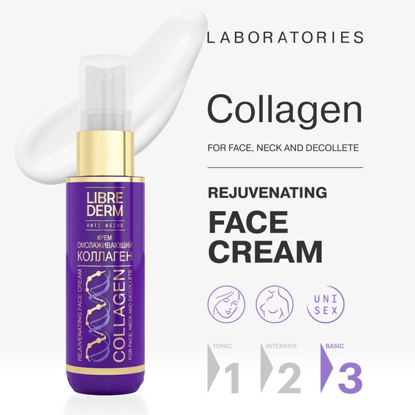 Librederm Collagen Anti-Aging Face, Neck and Decollete Cream