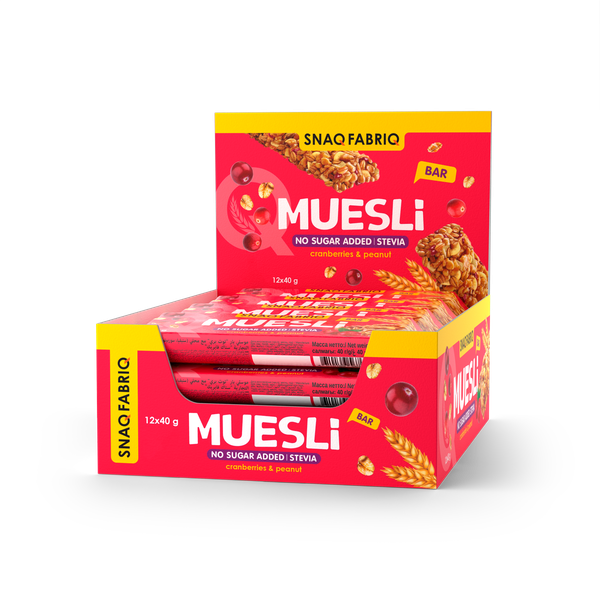 Snaq Fabriq Muesli Bar Cranberries & Peanut