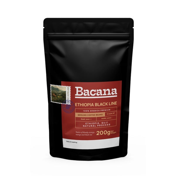 Bacana Black Line Ethiopia Ground Coffee