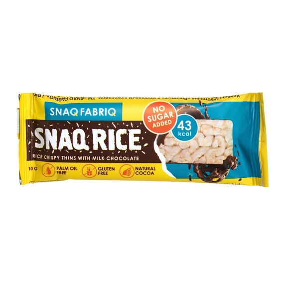 Snaq Fabriq Milk Chocolate Rice Crispy Thins