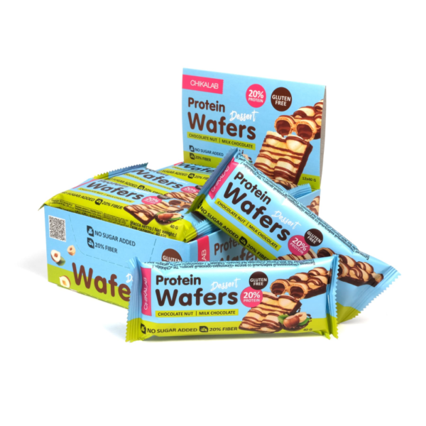 Chikalab Protein Wafers Chocolate Nut (12 PCS)