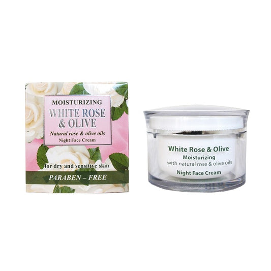 Aroma Essense Night Face Cream White Rose & Olive