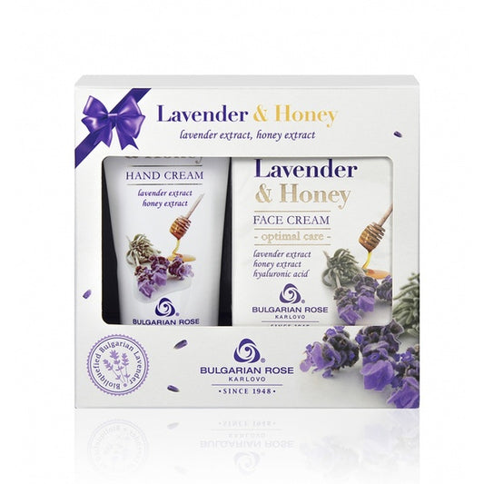 Lavander & Honey Gift Set: Face Cream & Hand Cream