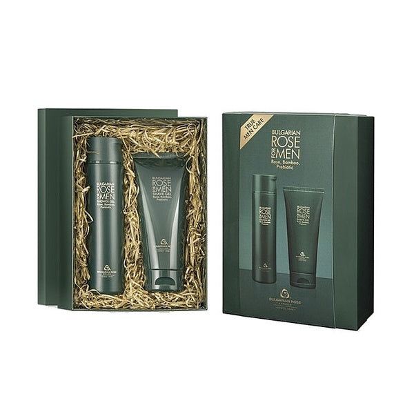 Bugarian Rose For Men Gift Set: Shave Gel & Shower Gel