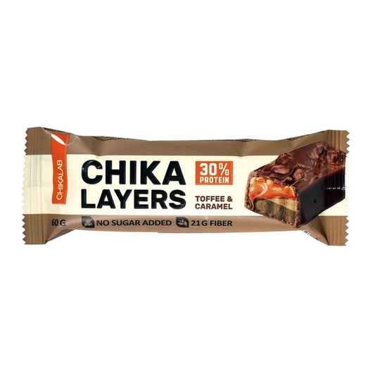 Chika Layers Protein Bar Toffie Caramel & Peanuts