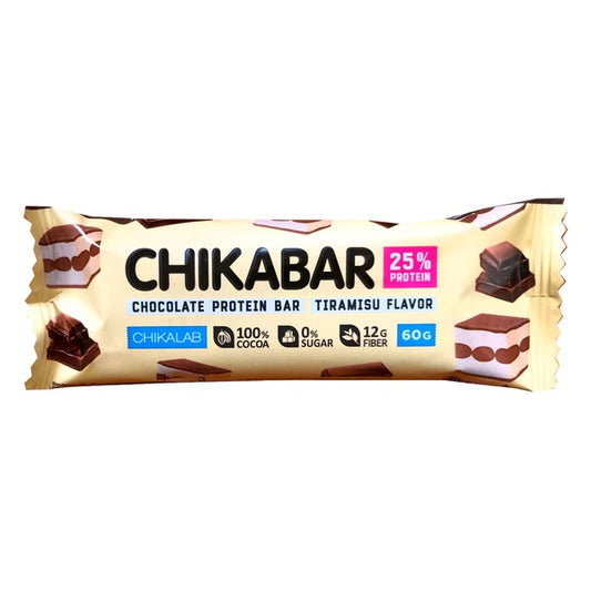 Chikabar Chocolate Covered Protein Bar Tiramisu