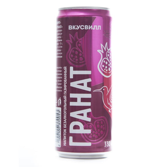 VkusVill Pomegranate Sparkling Non-Alcoholic Drink