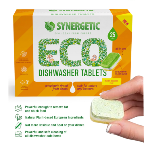 Dishwasher Tablets Synergetic - 25 pcs